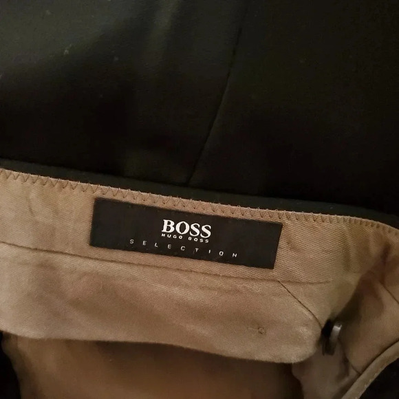 Boss Hugo Boss Wool Dress Pants Men's 32US (Euro Size 48) Black Trousers Pockets - Picture 3 of 11